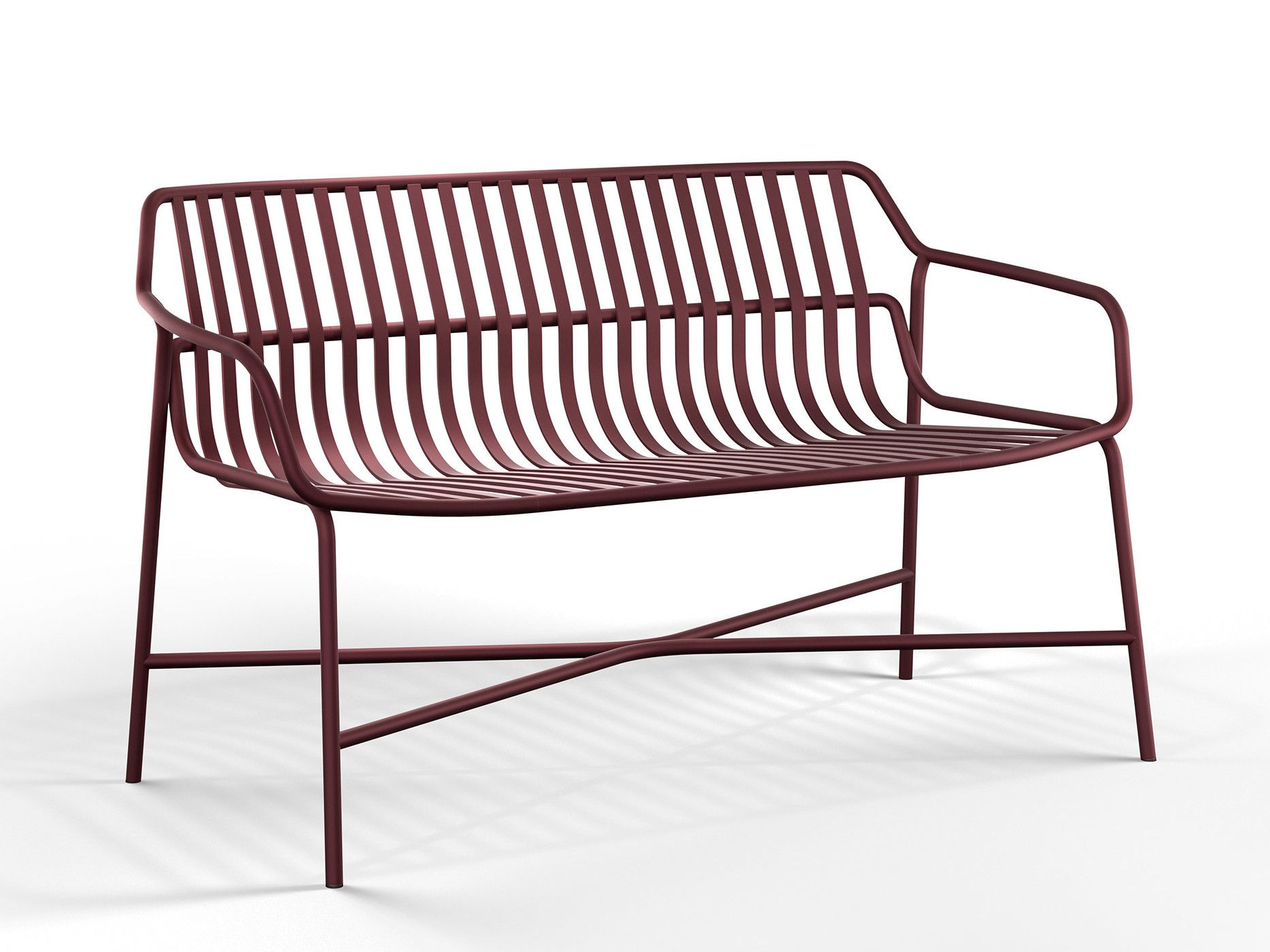 Стальная садовая скамейка с порошковым покрытием Brunner crona steel ARCH-00022568