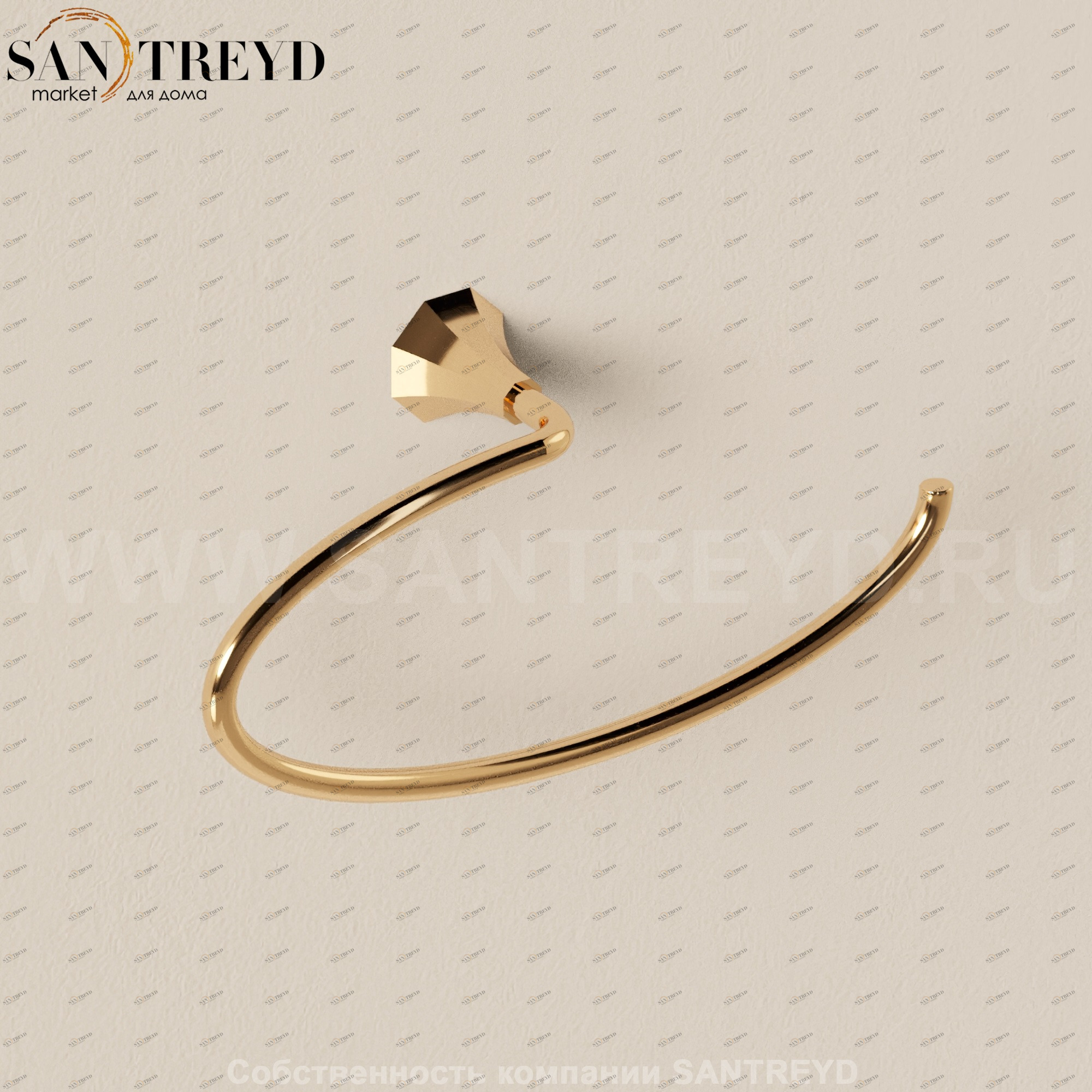 Flaminia EVERGREEN Полотенцедержатель золотой EGAN.GOLD Ceramica Flaminia EGANGOLD