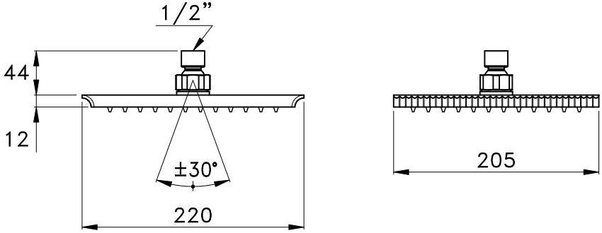 RUBINETTERIE STELLA Душевая головка Casanova 320a - Вид №1