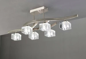 Потолочная люстра Mantra Cuadrax 1110 MANTRA ROSE 059029 Белый;серебро