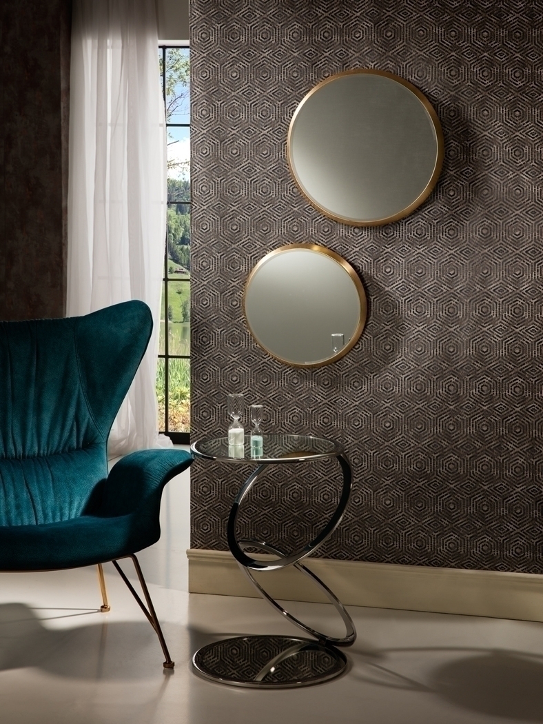 091278 Зеркало круглое 44Ø золото Schuller Aries