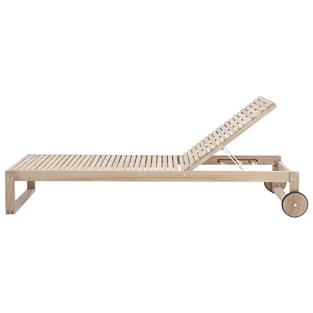 Шезлонг Naterial Solaris 196.5x71x30 см цвет бежевый 86549111 STLM-2180647  - Вид №1