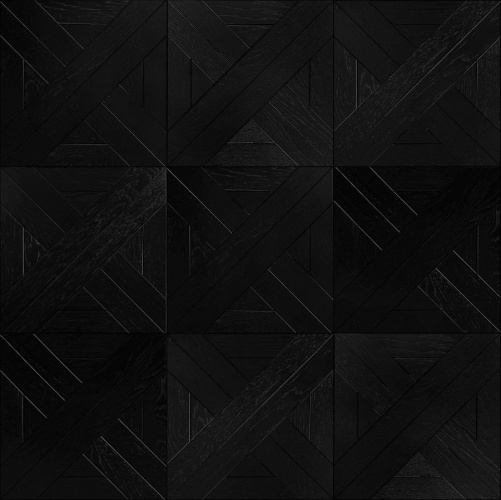 Модульный паркет Marco Ferutti Linea Linea Неро Черный Дуб с брашью (Текстурированная) 405х405 мм 2600600033 - Вид №9