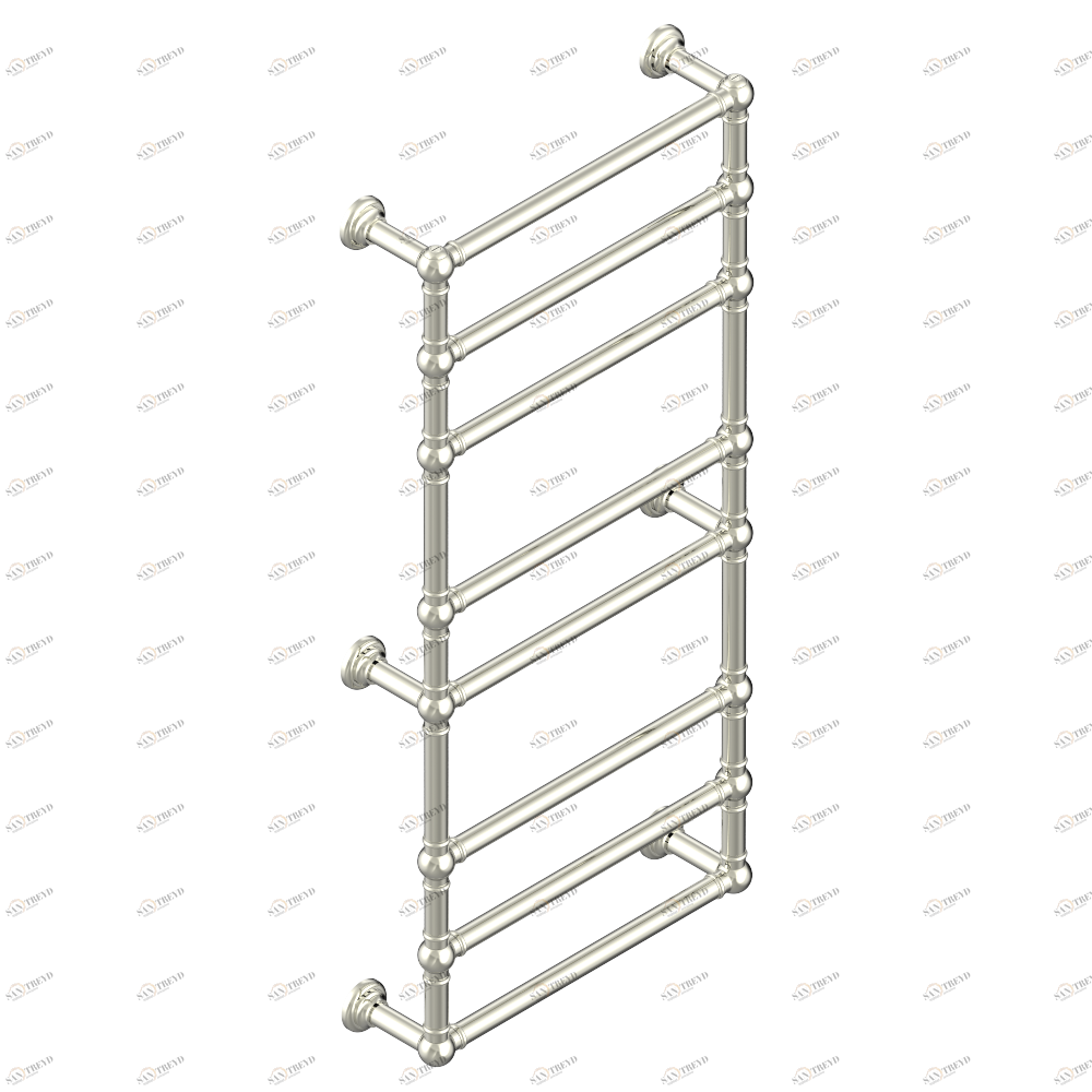 B6A-TWT8E Полотенцесушитель Традиционный, 8 перекладин, 625 мм x 1325 мм, электрический Thg-paris Sèche-serviettes Traditionnel Покрытие PVD никель B6A-TWT8E CAT.F