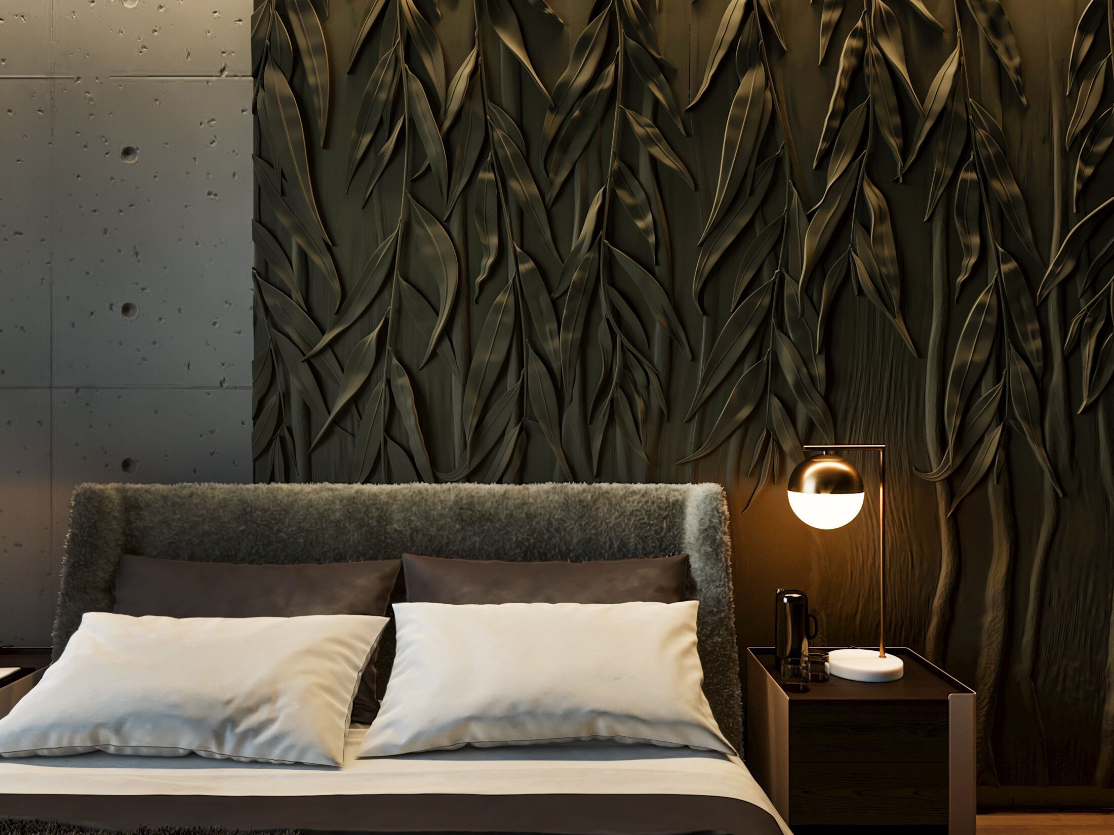 Трехмерная декоративная гипсовая панель WallDeco WILLOW ARCH-00086928