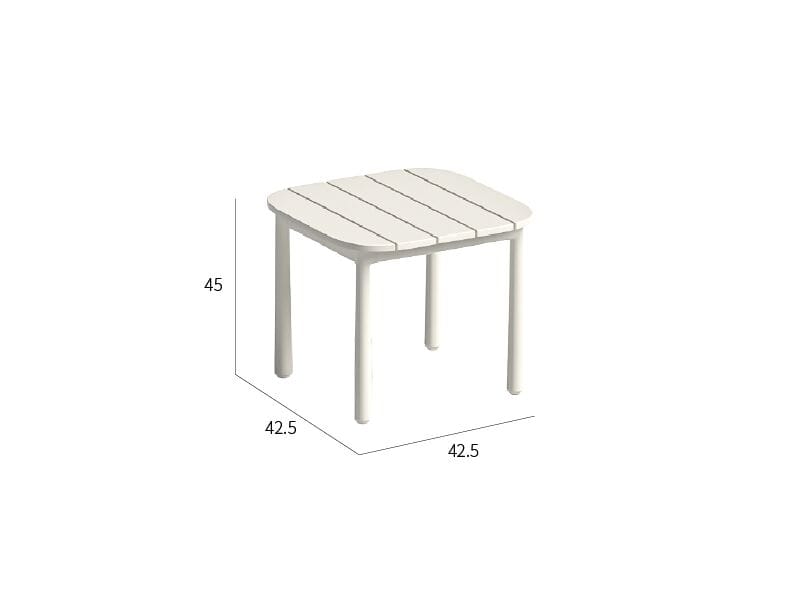 Металлический квадратный садовый столик VINEKO Hipo ARCH-00075952 - Вид №5
