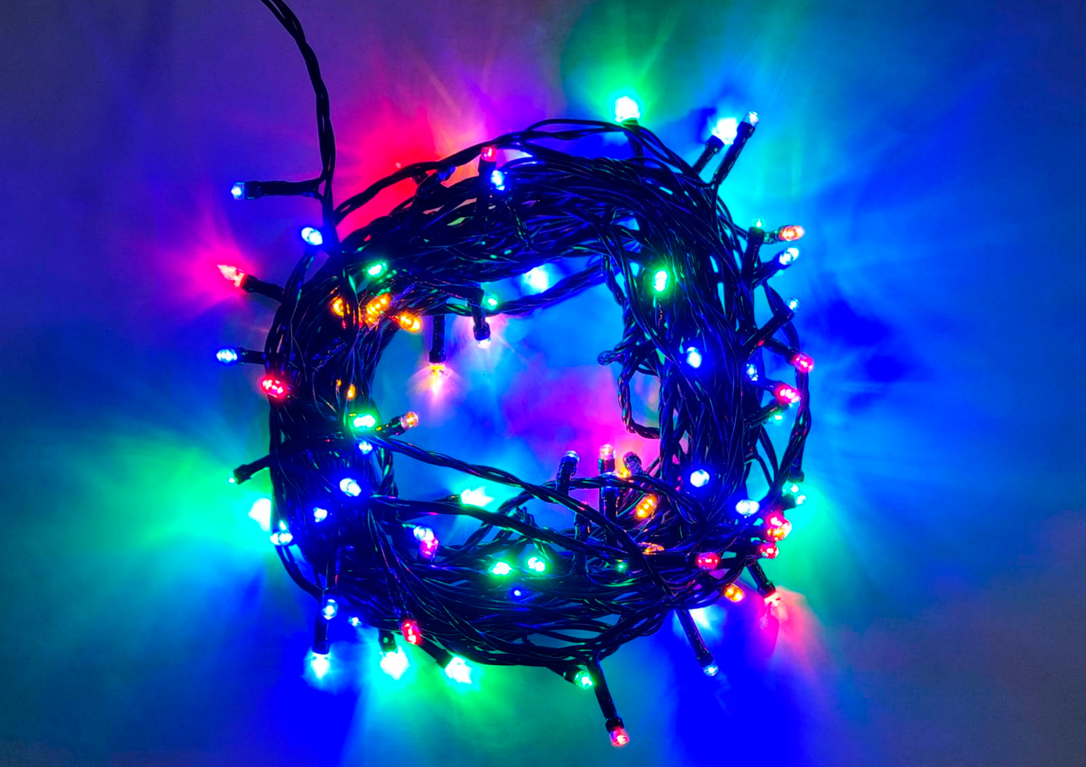 82837532 Электрогирлянда универсальная Нить 5м 50 ламп разноцветный 8 режимов работы STLM-0036762 Santreyd  - Вид №2