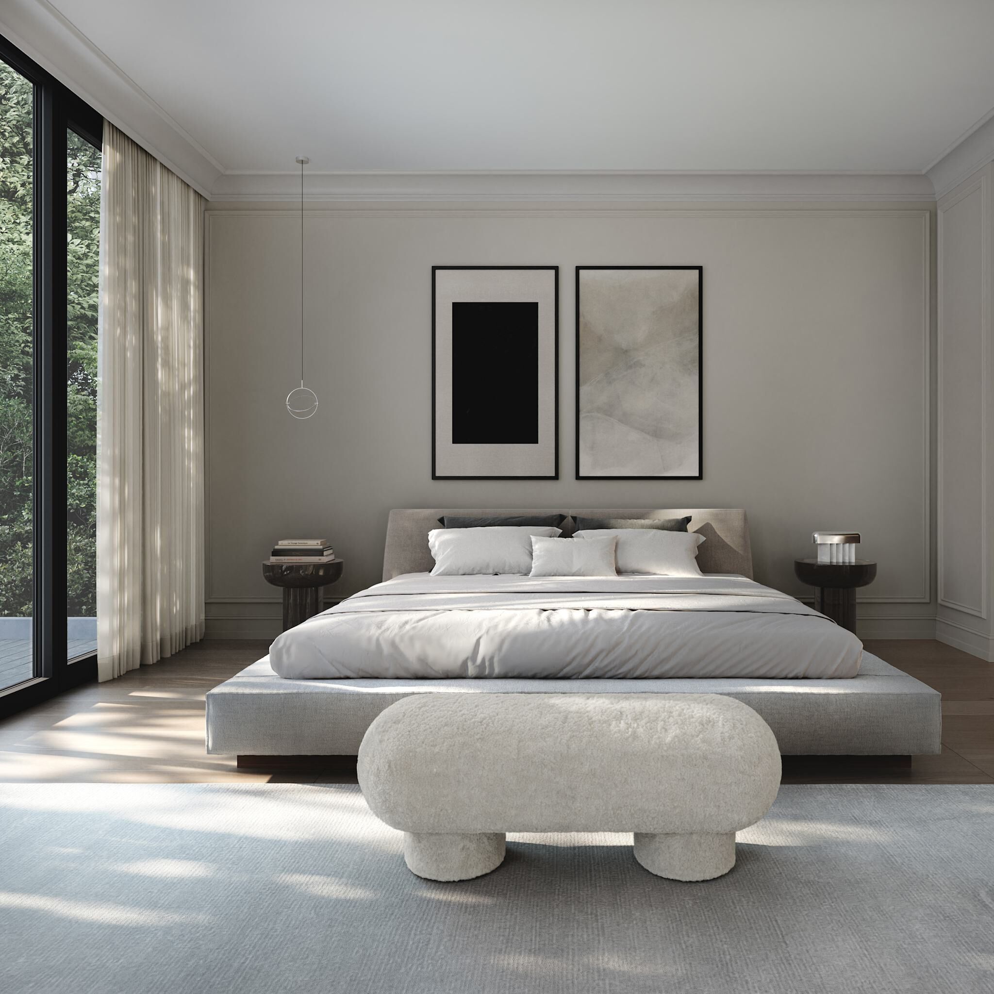 Высокий стеклянный журнальный столик 101 Copenhagen Crown ARCH-00045584 - Вид №2