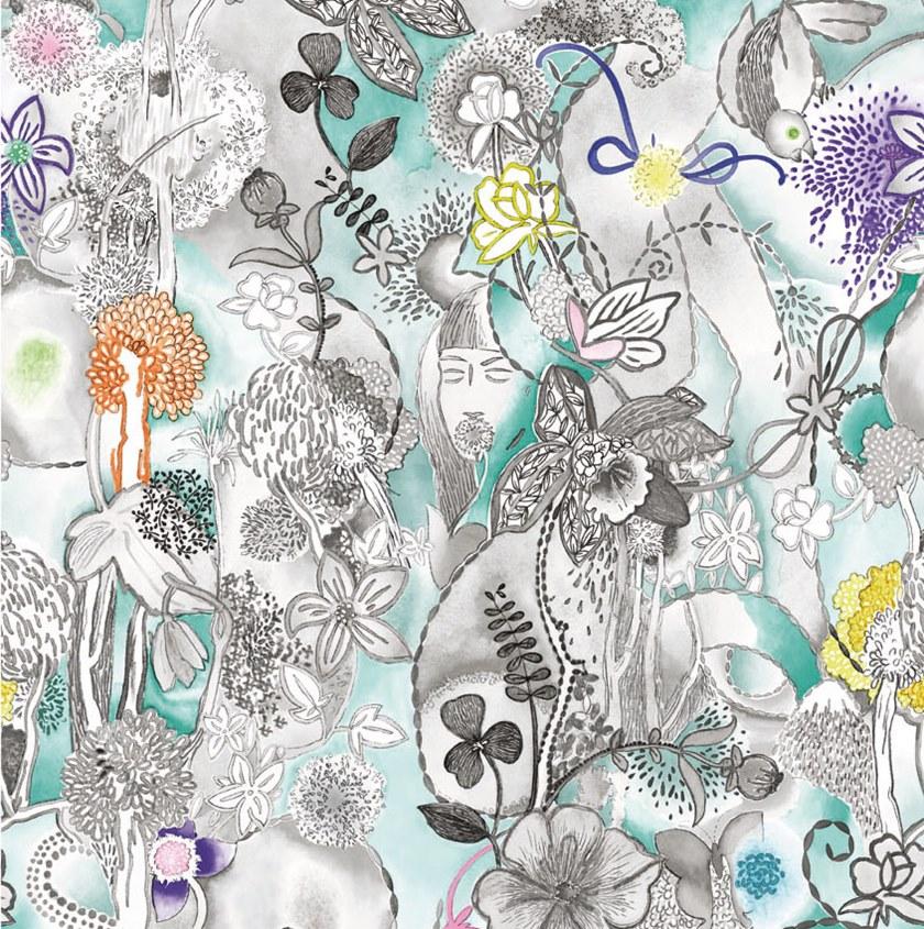Jannelli&Volpi Флизелиновые обои с цветочными мотивами Missoni home wallcoverings 1 sun-id-1357999 - Вид №1