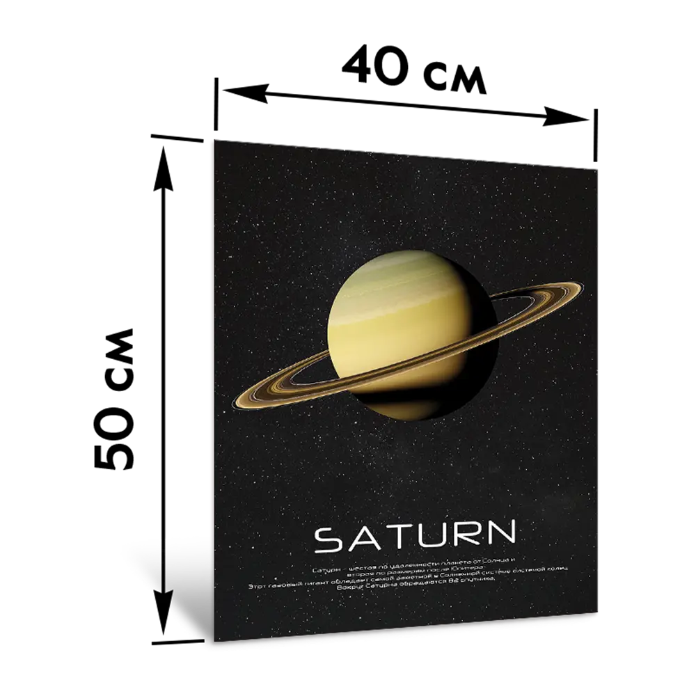 Картина на стекле Postermarket Сатурн 40x50 см 87890620 STLM-2025950  - Вид №3