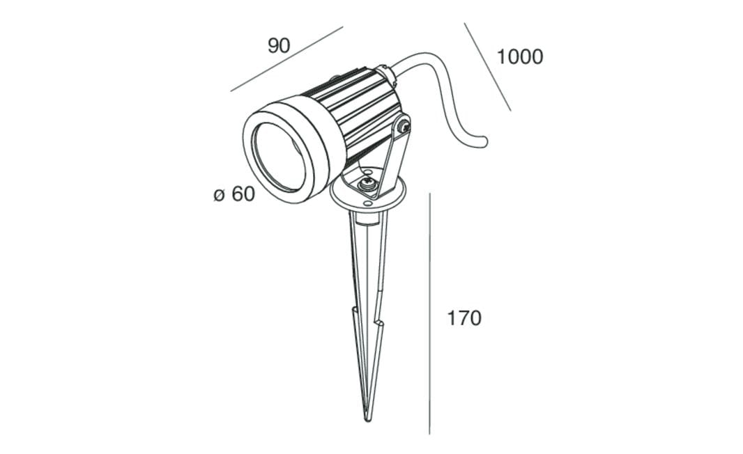 Алюминиевый регулируемый светодиодный прожектор с порошковым покрытием Novalux PEAK ARCH-00066573 - Вид №3