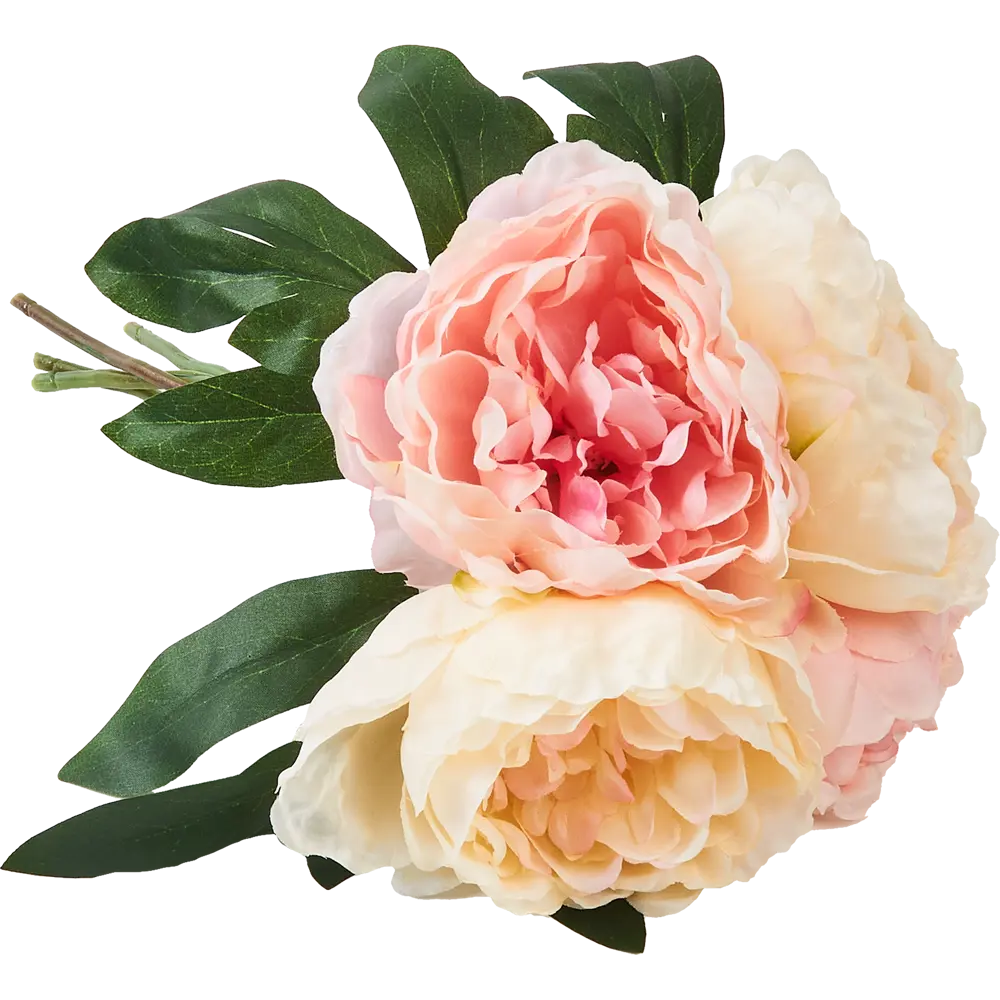 Композиция из искусственных растений пионы 25х25х31,5см розовый полиэстер Atmosphera STLM-2047433