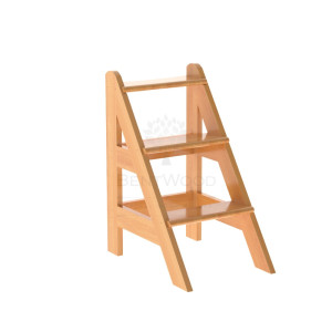 2047 Лесенка для купели 3 ступени из лиственницы натуральной Alyarus