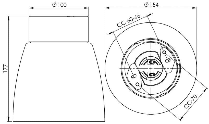 Стеклянный потолочный светильник Ifö Electric Open ARCH-00146619 - Вид №3