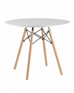 Стол обеденный круглый белый D 90 см DSW EAMES EAMES DSW 00-3958829 Белый
