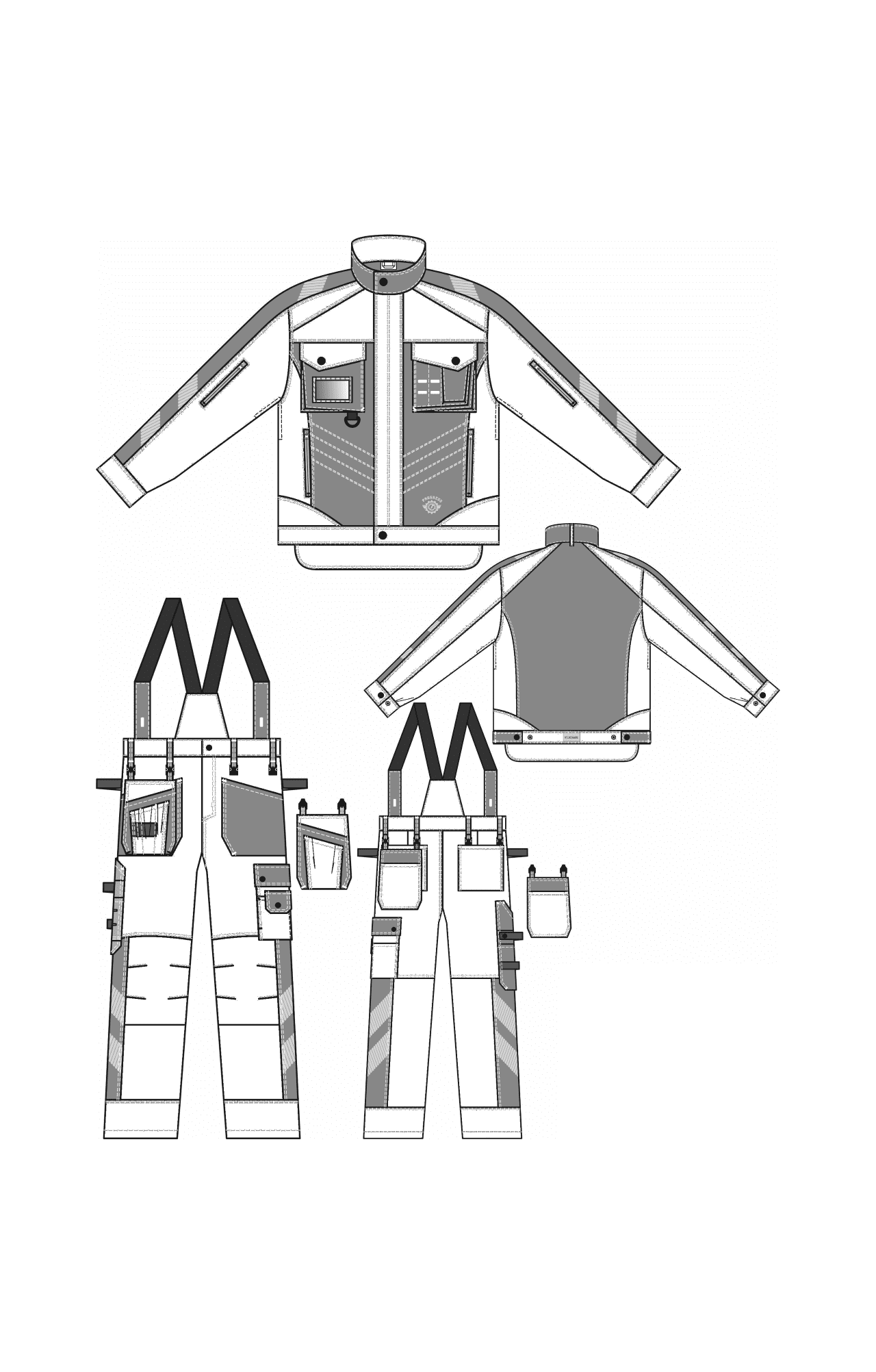 68808 Костюм "Прогресс" темно-синий с васильком  Летняя спецодежда  размер 52-54/170-176  - Вид №6