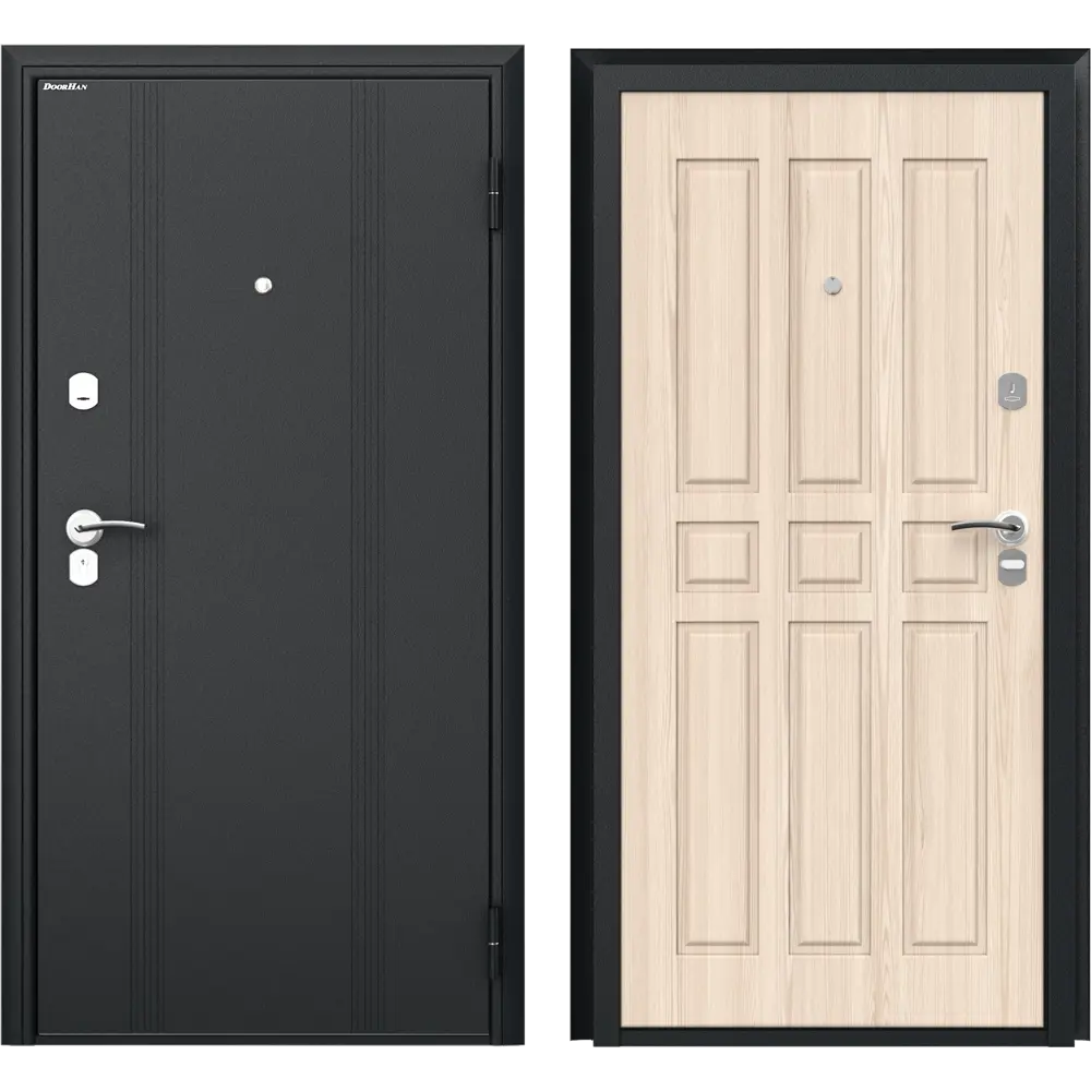 Дверь входная металлическая Оптим 98x205 см правая ясень ривьера DOORHAN STLM-2093113