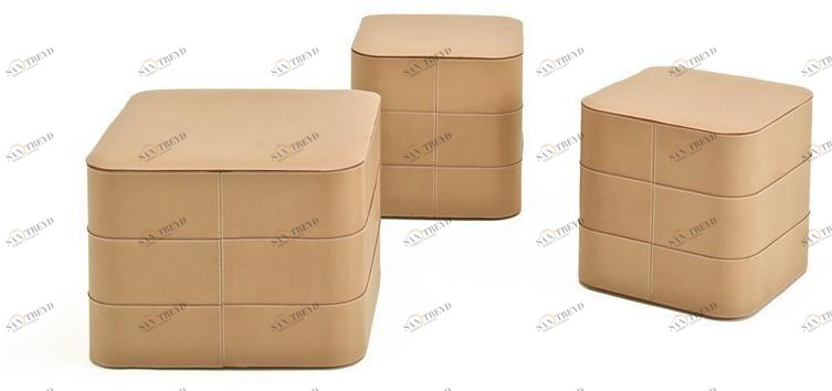 ESTEL GROUP Пуф для хранения из кожи sun-id-1407981