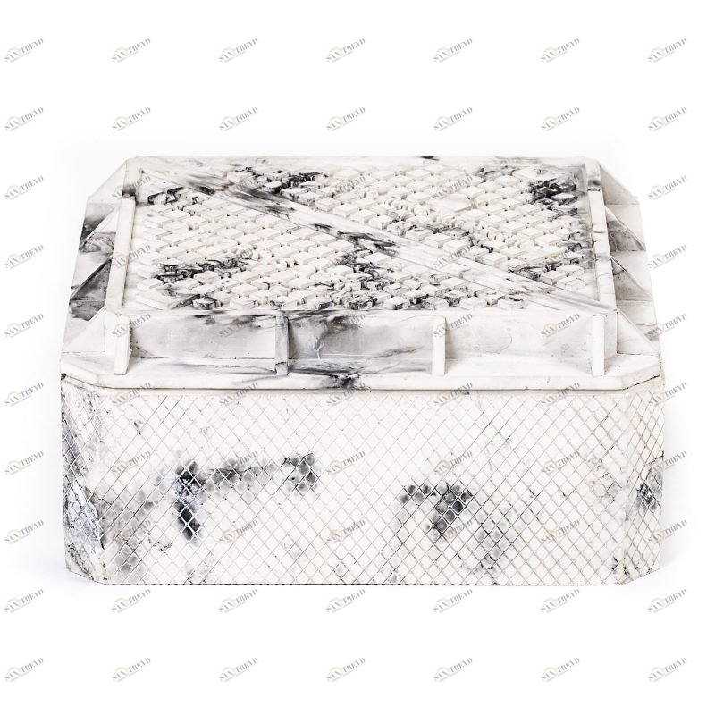 Шкатулка из бетона 28,3х28,3 см серая Cover SELETTI  00-3882483 Серый 