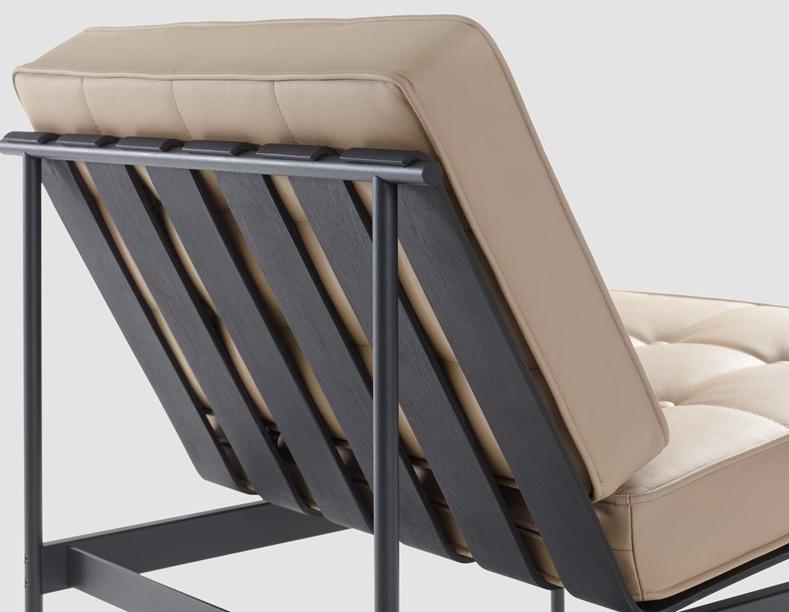 Artifort Стеганое кожаное кресло 416 F416  - Вид №5