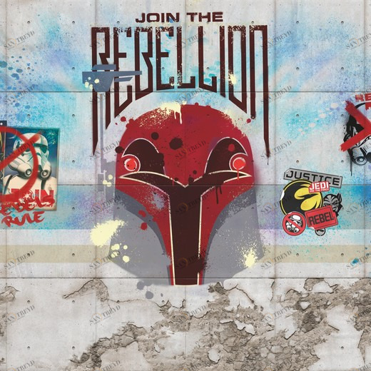 8-485-STAR-WARS-Rebels-Wall Фотообои Komar Disney 2.54х3.68 м 8485STARWARSREBELSWALL