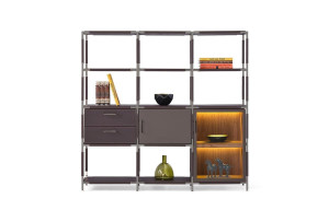 Самонесущая модульная металлическая Книжная полка