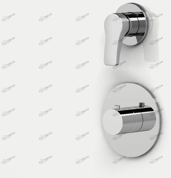 ABOUTWATER Термостатический смеситель для душа / ванны на 2 отверстия Al/23 sun-id-1509451