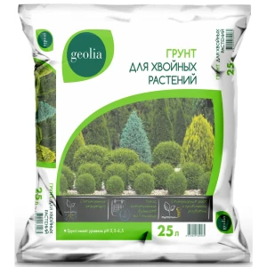 Грунт Geolia для хвойных растений 25л 85473689 STLM-2029450