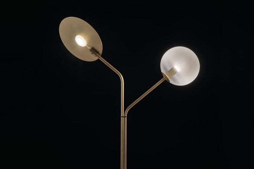 Cangini & Tucci Торшер с прямым и отраженным светом из латуни в современном стиле Inti sun-id-1496057 - Вид №1