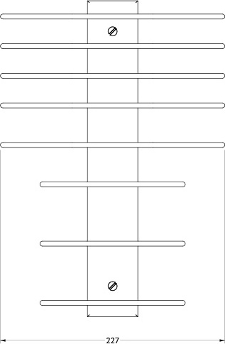 UN-15 C Этажерка для полотенец FBS Universal - Вид №1