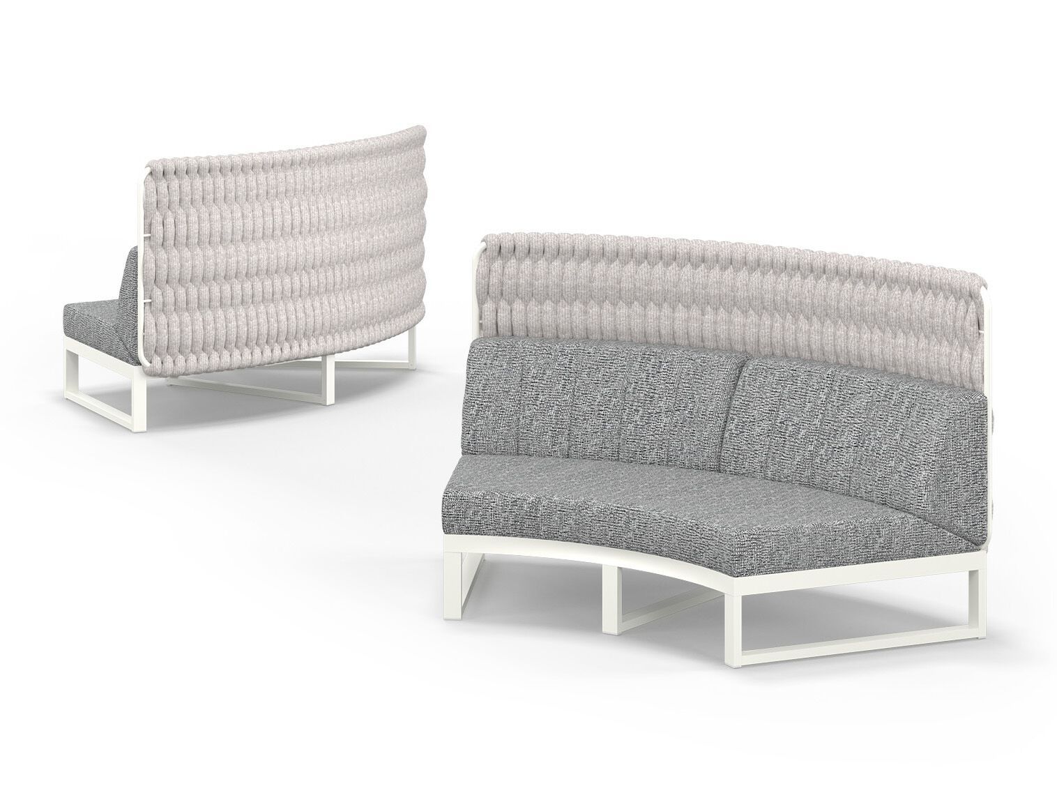 Модульный изогнутый садовый диван с высокой спинкой MAMAGREEN Munia ARCH-00110901 - Вид №4