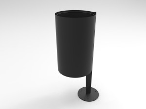 Наружная стальная стойка для мусора