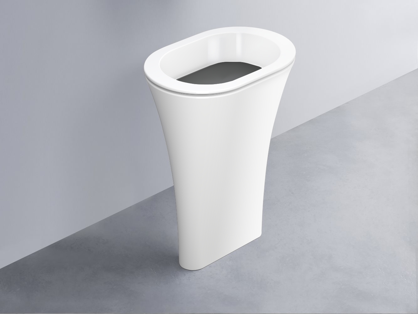 AMLA65-BL+AMPILO-CM+AMCOLO-BL Раковина Amedeo Ovale отдельностоящая cielo Enjoy + Amedeo Ceramica Cielo