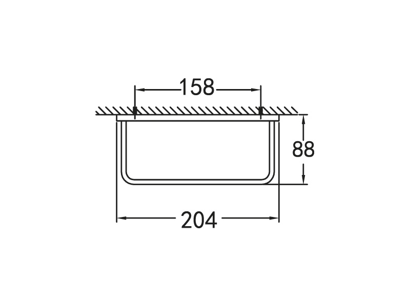 Полотенцедержатель, 204х88 мм ART&MAX MAXIMA AM-F-8915A - Вид №1