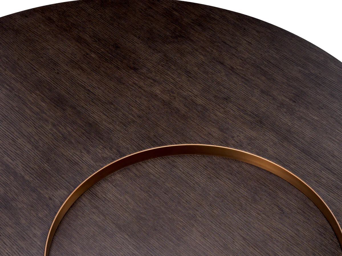 Деревянный и металлический круглый журнальный столик Eichholtz OTUS ARCH-00110007 - Вид №3