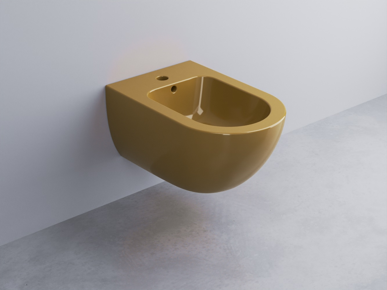 EJBS-AM Биде подвесное с одним отверстием под смеситель, в комплекте с крепежами Enjoy 53 cielo Enjoy + Amedeo Ceramica Cielo