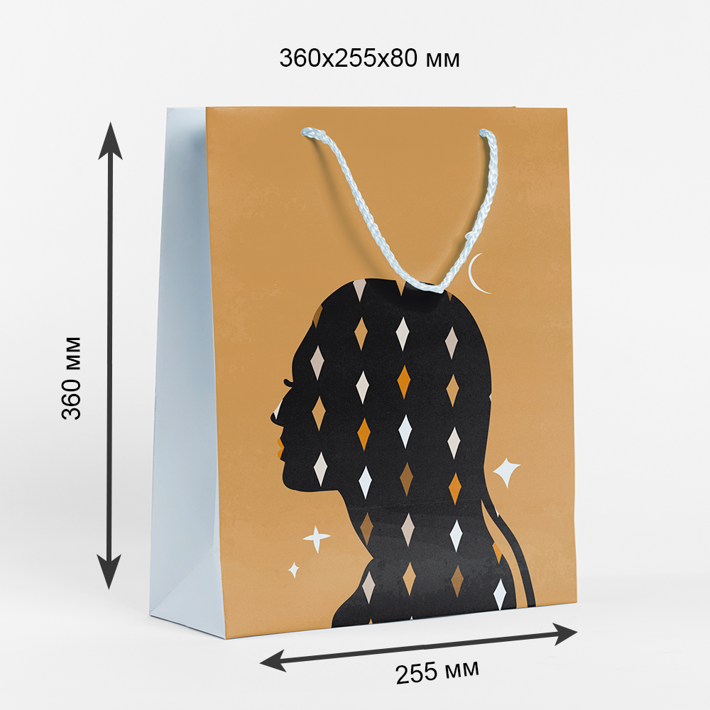 86578775 Пакет подарочный 25.5x36 см цвет бежевый STLM-0070212 СИМФОНИЯ  - Вид №1