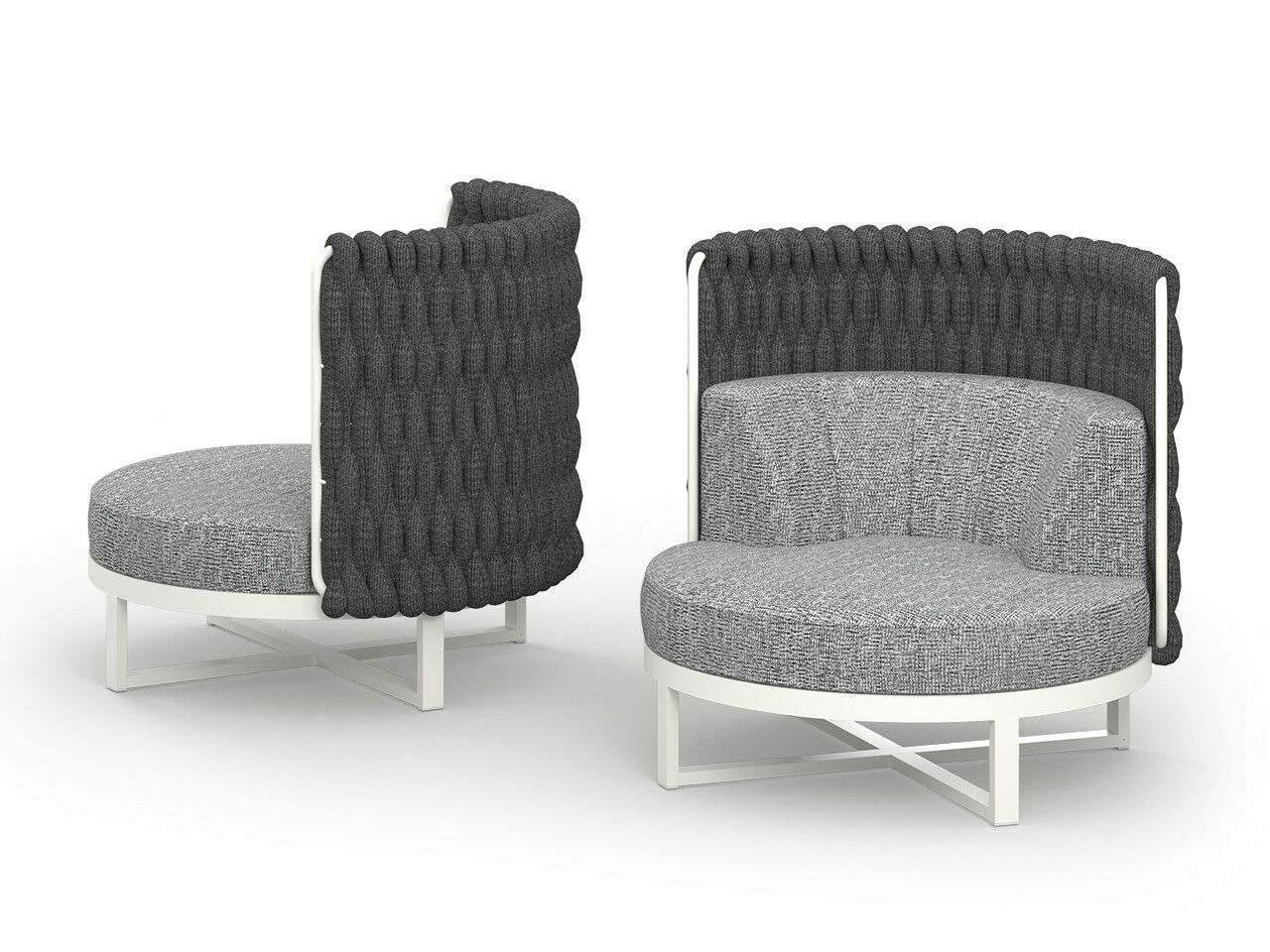 Тканевое садовое кресло с подлокотниками и высокой спинкой MAMAGREEN Munia ARCH-00149925 - Вид №9