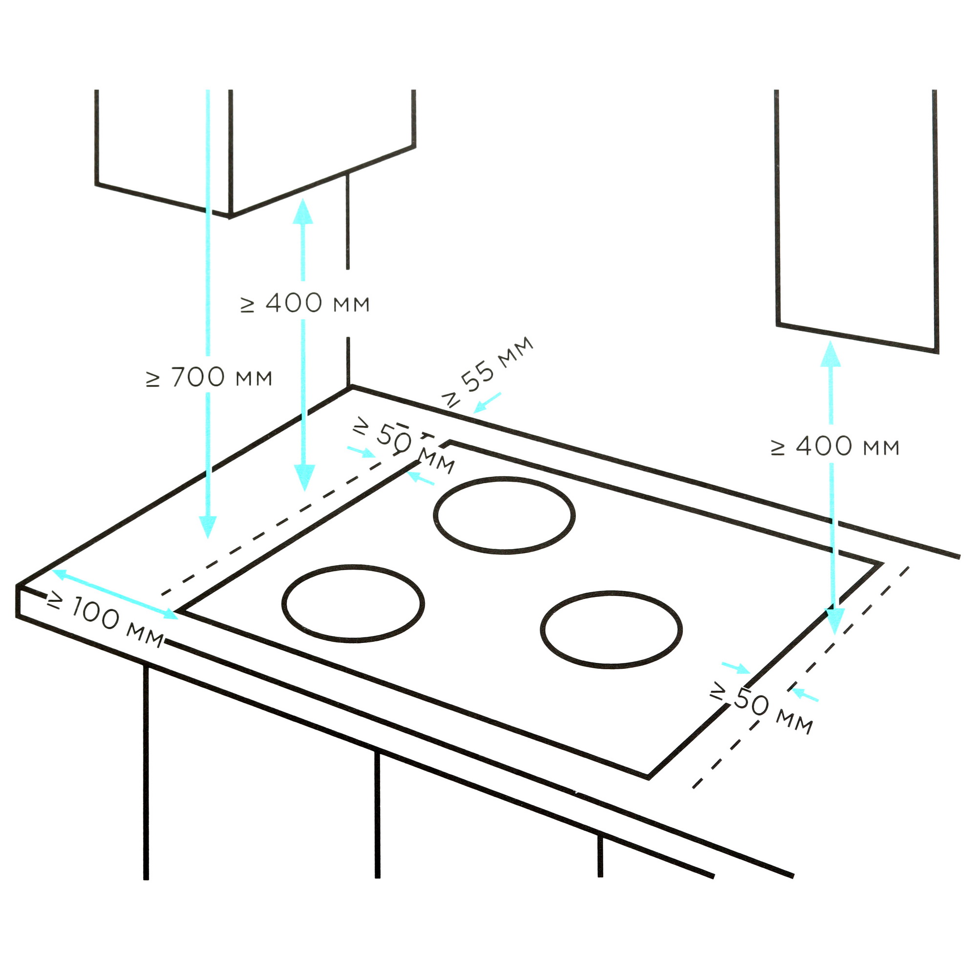 9146750 Газовая варочная поверхность Eigen GH-45M1MT STDN-0000614 - Вид №6
