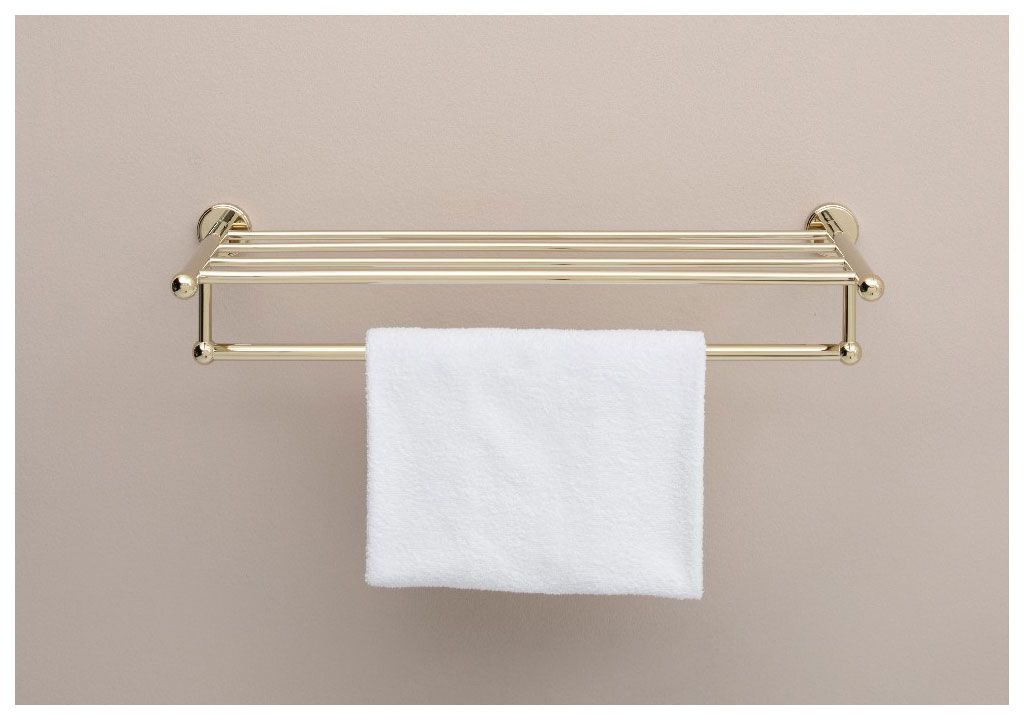 Полочка Aquanet 4662, золото (58 см, с полотенцедержателем) 4600 - Вид №3