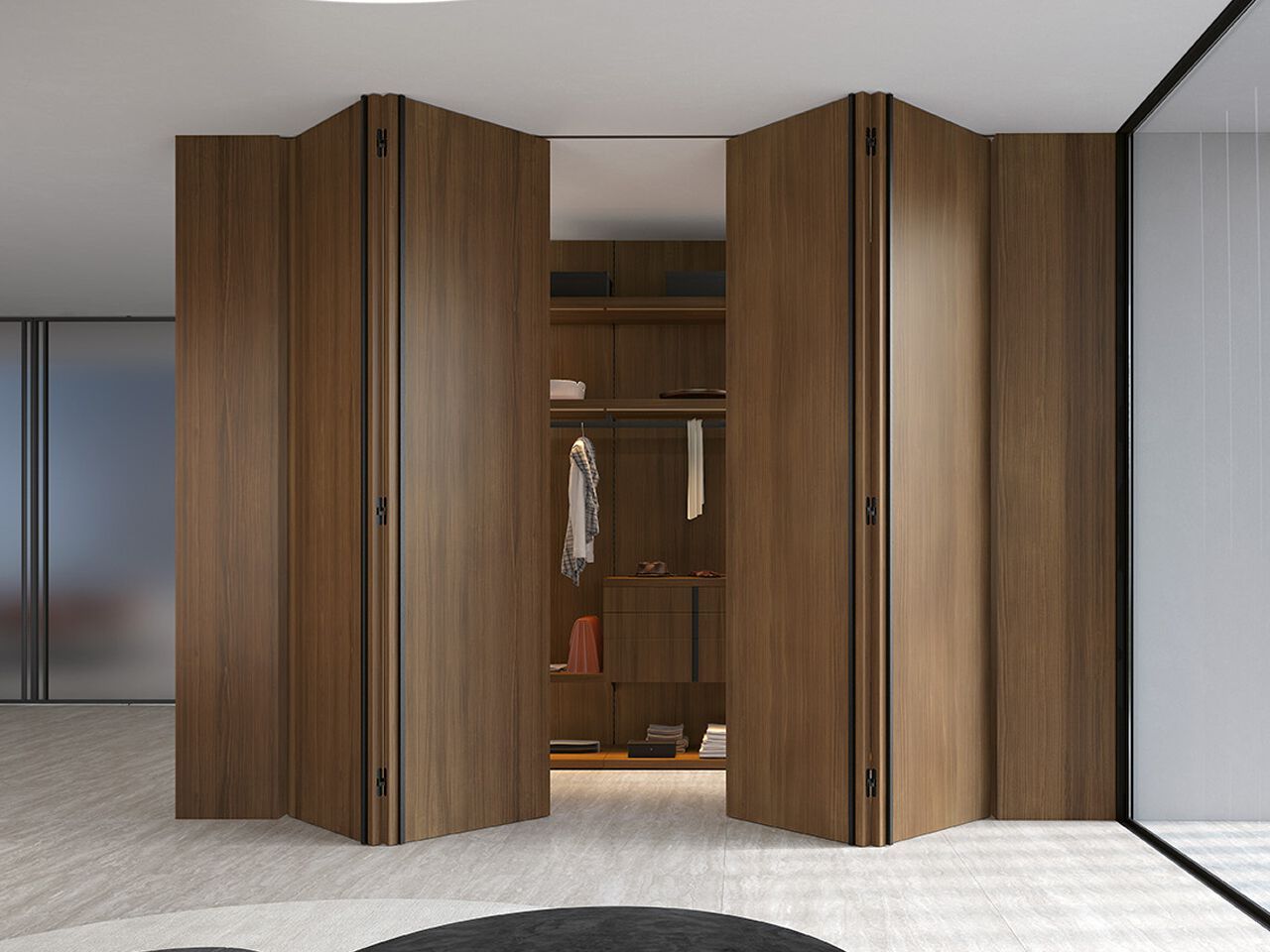 Система складных дверей BARAUSSE интегрированные двери ARCH-00060805