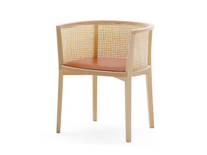 Венский соломенный стул с подлокотниками