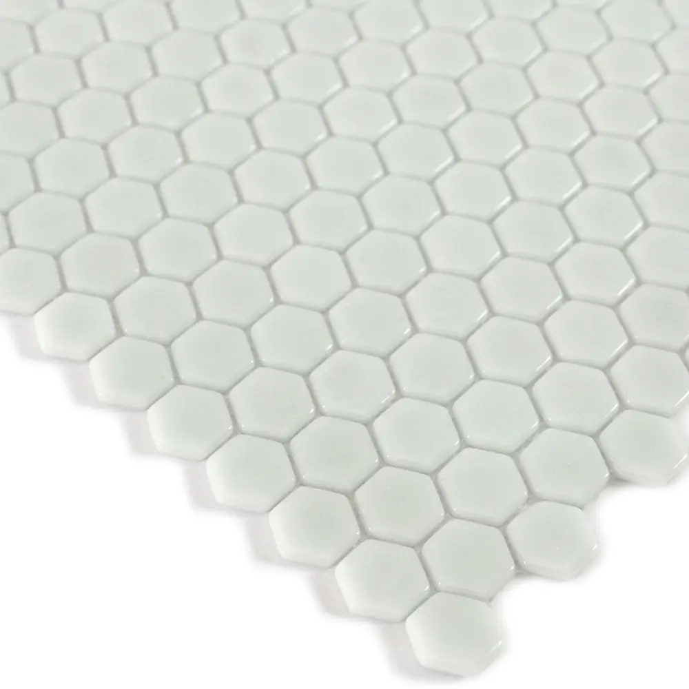 Мозаика стеклянная Natural STP-WH001-HEX 29x29 см цвет белый 84830282 STLM-2090984 Santreyd Steppa - Вид №1