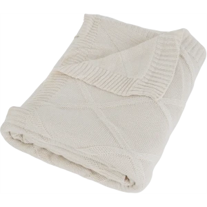 Плед вязаный 150x200 см акрил цвет экрю 83273946 STLM-2209566