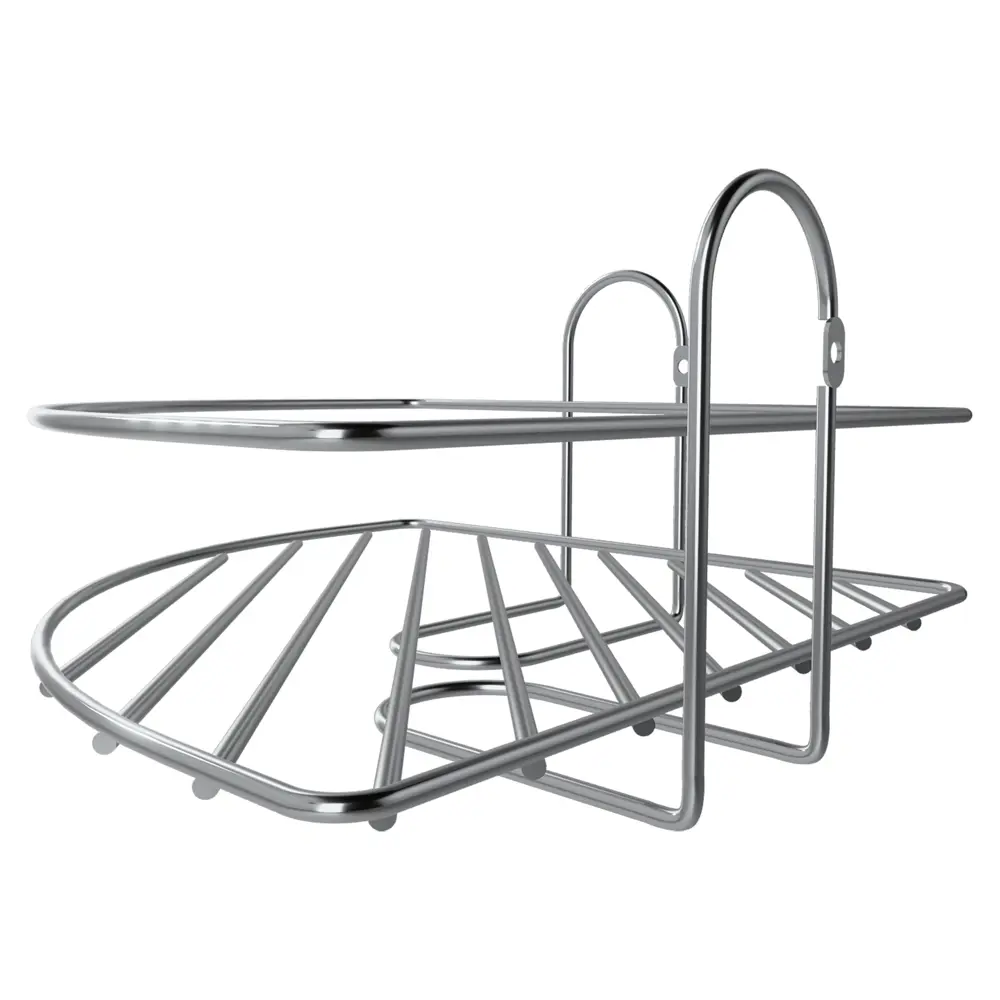 Полка для ванной Lemer Nil 23x12 см металл цвет хром STLM-2079416 - Вид №5