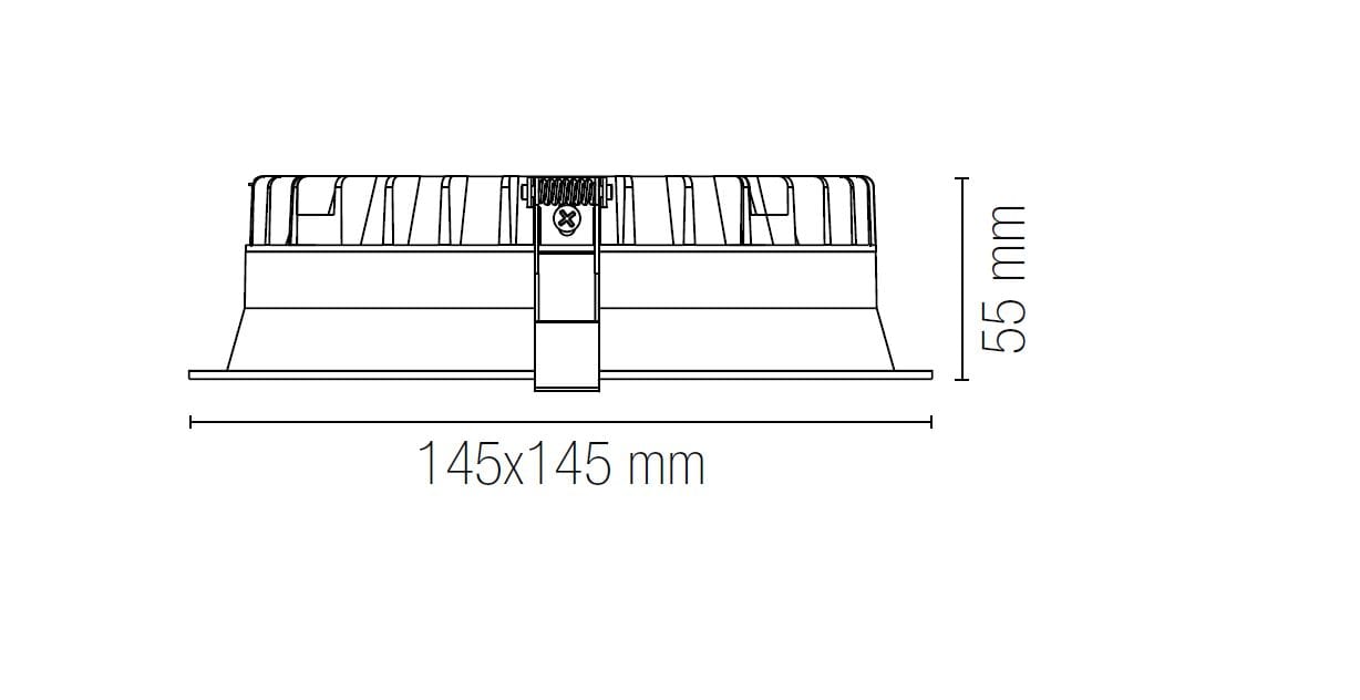 Литой алюминиевый утопленный квадратный прожектор Fan Europe Lighting INTEC ARCH-00090963 - Вид №4