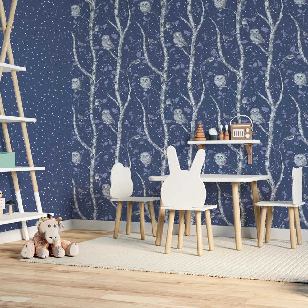 Обои флизелиновые Home Color Wonderful синие 1.06 м HC71534-56 светящиеся в темноте 82770567 STLM-2098858 - Вид №6