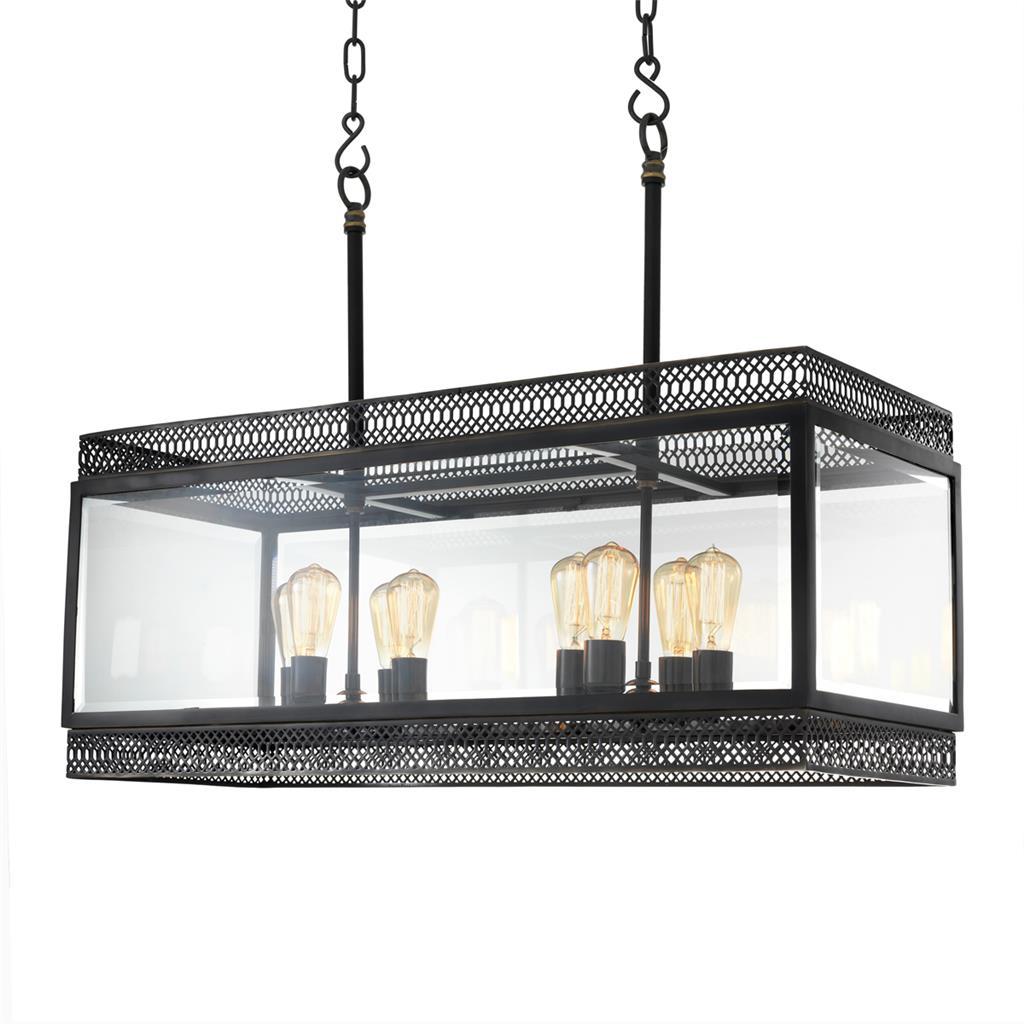 Люстра Roma L от Eichholtz чёрная 111011 EICHHOLTZ ДИЗАЙНЕРСКИЕ, EICHHOLTZ 061621 Чёрный  - Вид №1