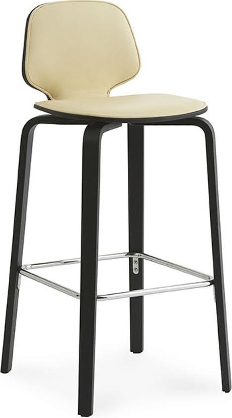 601627 My Chair Barstool 75 см Передняя обивка Черный / Ультра кожа Normann Copenhagen 