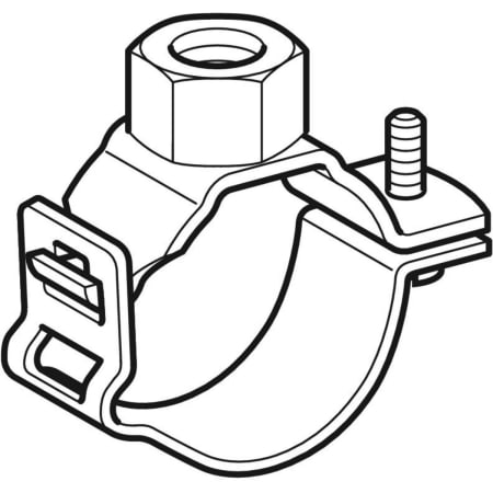 366.842.00.1 Хомут Geberit с соединительной муфтой G 3/4", регулируемый Geberit  - Вид №1